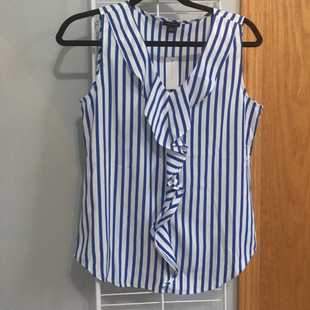 Ann Taylor Ruffle Blouse - Picture 3 of 4